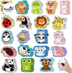 120 Pcs Anxiety Sensory Stickers Textured Rough Fidgets for Mental Health, Autis