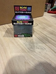 NeeDoh Nice Cube Glitter & Glow Squishy Stress Toy Fidget Sensory Shylling NEW!