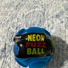 RMS Neon Fuzz Ball Blue Tactile Squeeze Toy Ages 5+ Age 4-7 8-11 12-16