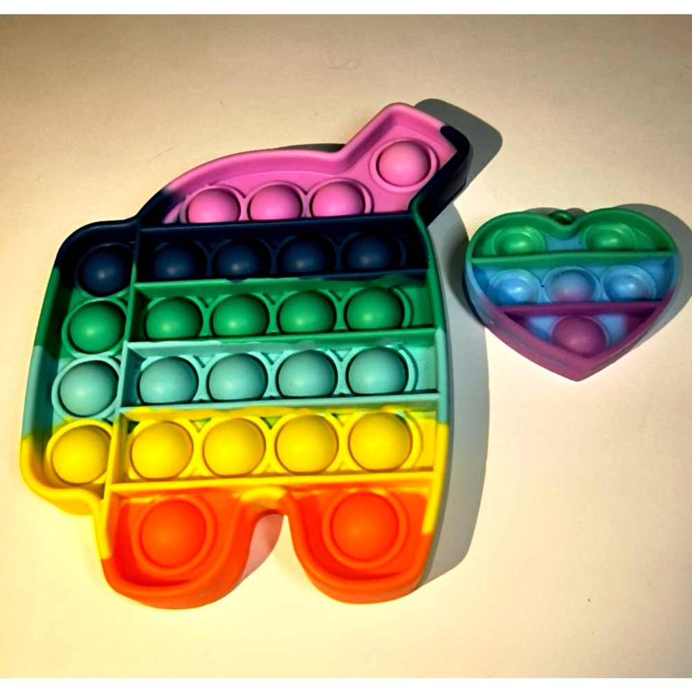 1782. Sensory Fidget Toys Silicone Bubbles Set of 2