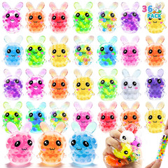 Amenon 36 Pack Bunny Stress Balls Squeeze Fidget Toys 12 Colors Stress Relief