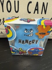 New Squishy HANGRY Dude Suction Cup Stretchy Squeeze Toy Jaru Blue Sensory
