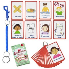 Amonev Special Needs My Communication Cards 8.9*5.8 centimeters, Light Blue