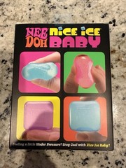 NeeDoh Nice ICE Baby 4 pack 🔥 Mini Nice Cube Pink Blue Purple BRAND NEW SEALED
