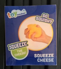 Toymendous Squeeze Cheese Non Toxic Squish Toy – Cheese Block – Authentic