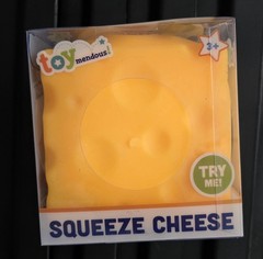 Toymendous Squeeze Cheese Non Toxic Squish Toy – Cheese Block – Authentic