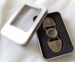 Ram Cross Metal Pocket Gear Gyro EDC ADHD Autism 3D Fidget Spinner Focus Toy