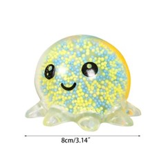 LED Model Octopus Figurine Toy Prank Props for Autism ADD OCD Special Needs