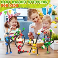 Easter Basket Stuffer Gift for Toddlers Kids Robot Sensory Travel Toys 4Pcs…