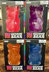 Needoh Gummy Bear Complete Set – All 4 Colors – Authentic – Factory Sealed