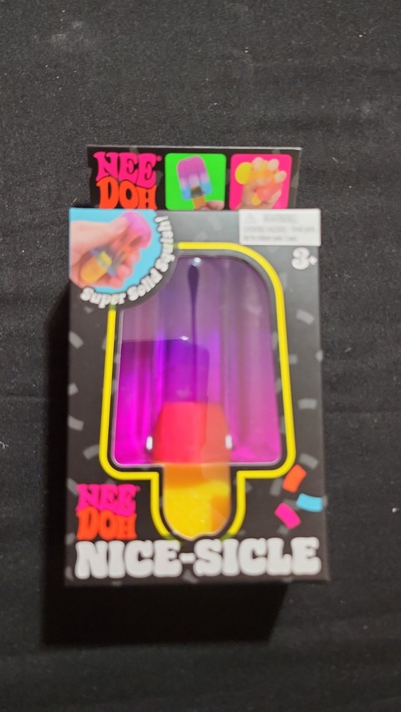 Nee Doh Nice-Sicle Super Solid Squish Sensory Toy Purple Pink Yellow