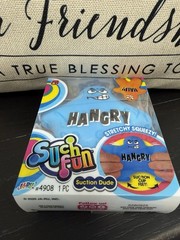 New Squishy HANGRY Dude Suction Cup Stretchy Squeeze Toy Jaru Blue Sensory