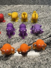 Suction Cup Puppets Stacking Decoration Baby Sucker Building Block Lot Of 14