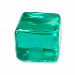 VIRAL Squishy TEAL TURQUOISE Squishy Cube 2” Nice Cube Gel Squishy