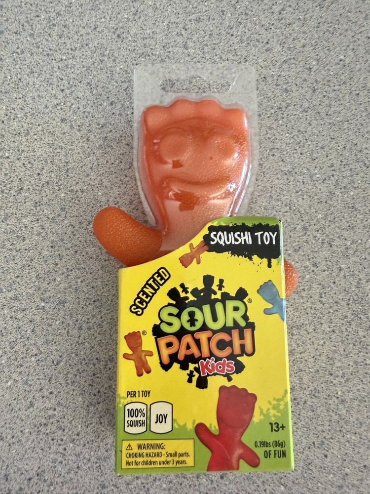 New Squishy Sensory Toy Sour Patch Kids Boy Orange Scented Squishi Squeeze Toy