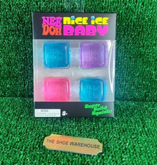 NeeDoh Nice Ice Baby 4 pack Set Four Nee Doh Mini Nice Cube Pink Blue Purple NEW