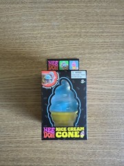 Nee Doh Nice Cream Cone Squish Squeeze Toy Blue White Yellow Ages 3+