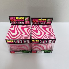 Authentic Needoh Candy Swirl Nice Cube PINK Christmas 2026 Lot Of 2 Sealed Rare