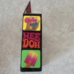 NeeDoh Nice-Sicle Super Solid Squish Soft Touch Squeeze Toy, Purple/Pink/Yellow