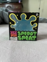 Nee Doh Sploot Splat Blue Squeeze Toy for Kids, Age Level 3-4 Years