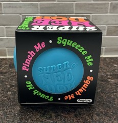 Schylling Super NeeDoh Groovy Glob Sensory Squishy Fidget Blue *FACTORY SEALED*