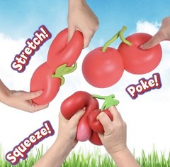 Squeeezy Squishy Sunny Days Toymendous Cherries JUMBO Squeeze Toy Rare Viral