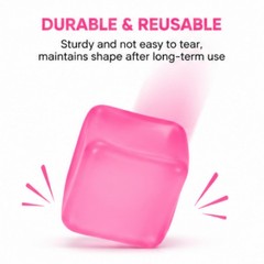 Azootty Squishy Ice Cube Fidget Toy Stress Relief Sensory Squeeze Large, Pink