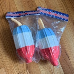 1 PC Squishy Popsicle Rocket Pop Jumbo Size TikTok Red White Blue
