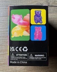 Gummy Bear Tactile Squish Squeeze Toy, Pink, Ages 3+ (3-17 Years & Up)