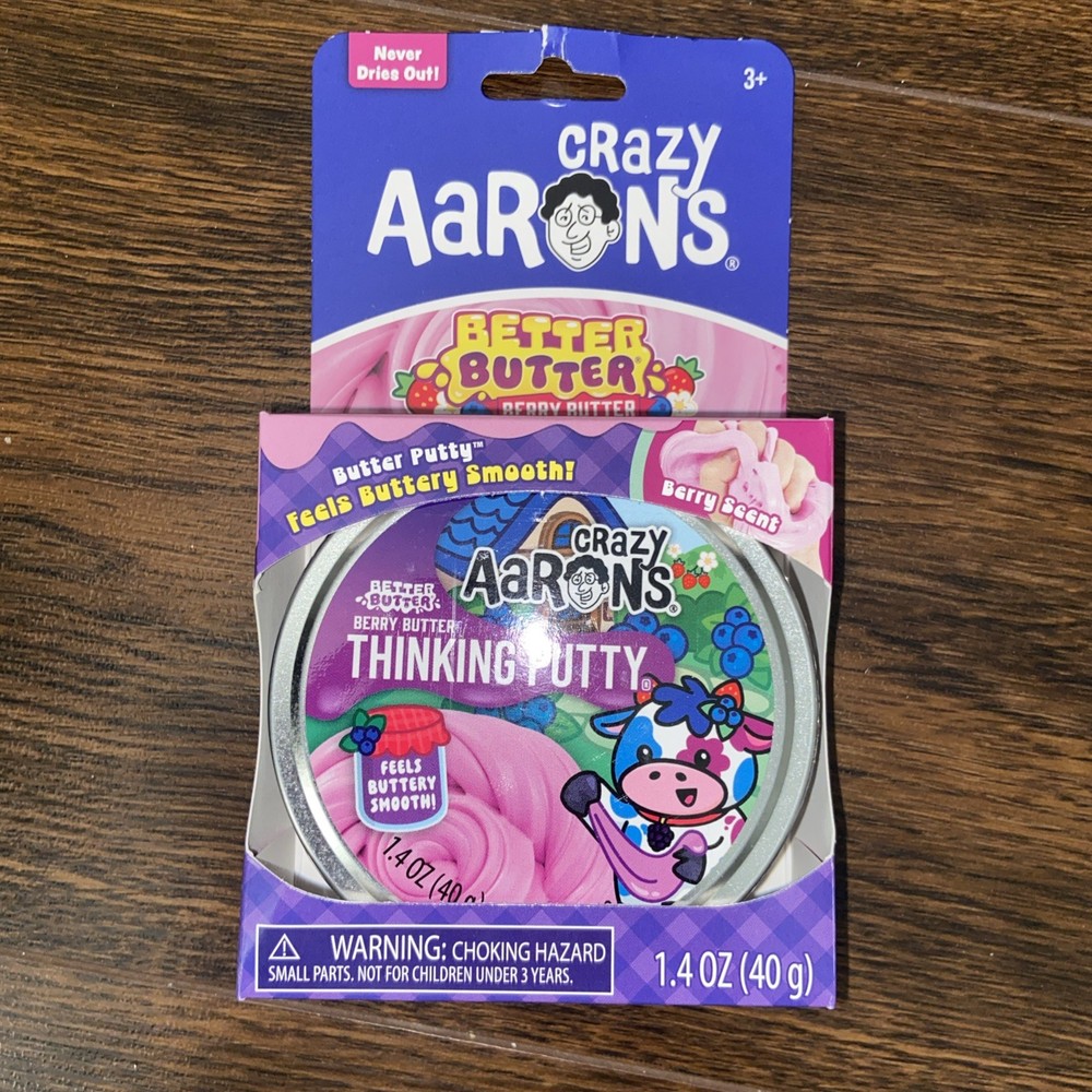 NIP Crazy Aaron’s Better Butter Berry Butter Putty 2.1 oz