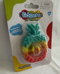 Fidgetz Pop Snapz Compact/Small Sensory Tactile, Auditory Toy Pineapple