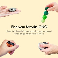 Slider – Handheld Fidget Toy for Adults | Help Relieve 1 inch, Silver