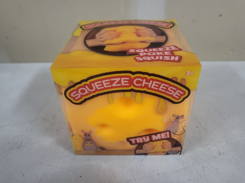 NEW Squeeze Cheese Squishy Fidget Stress Toy Sunny Days Giggle Zone NIB