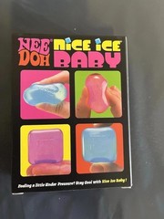 Needoh Nice Ice Baby 4 Pack Mini Cubes Squishy Stress Fidget Toy Authentic