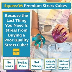 🔥Premium Big Block Squeez’M Cube 35% Larger Than The Standard Large Blue BNWT🔥