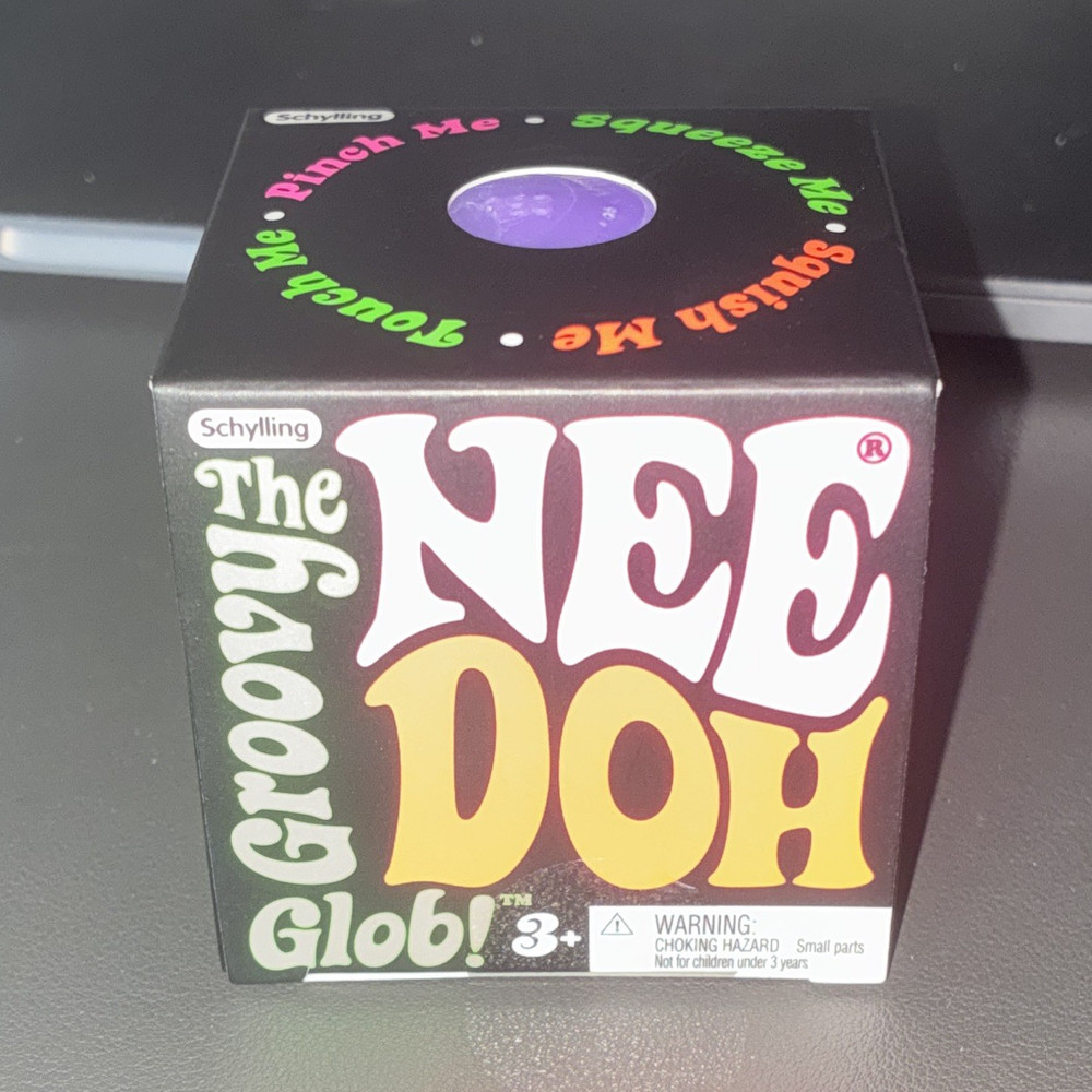 Schylling Nee Doh Groovy Glob Purple Squeeze Toy, Ages 3-17+ Years