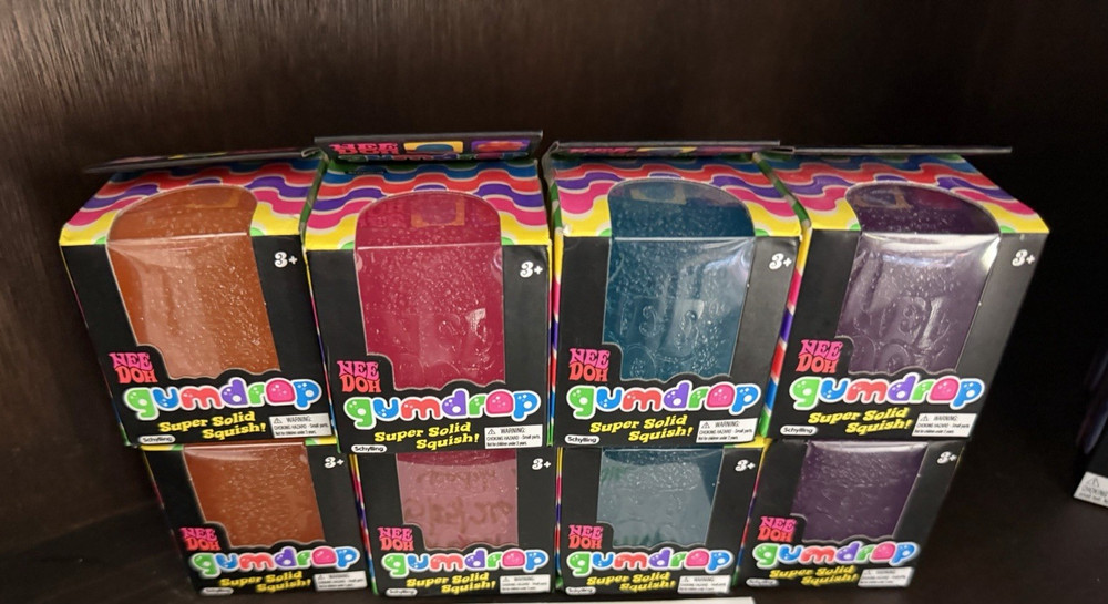 Schylling Nee Doh Gumdrop Super Solid Squish Squeeze Toy Multicolor Ages 3-5