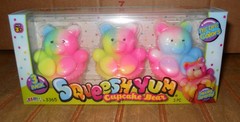 Squeesh Yum Cupcake Bear 3 Pack Tye Die Colors Squishy Stretchy New viral!