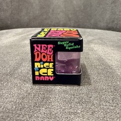 Schylling NeeDoh Nice Ice Baby Super Solid Squish Mini Cube Purple New