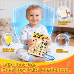 Grarain Busy Board for Toddlers – Montessori v2, V2
