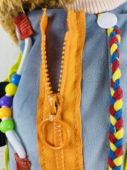 Sensory Fidget Dog Plush Golden Doodle Multiple Activities Weighted 13” Puppy