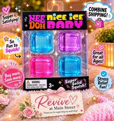 🔥BRAND NEW 4 Pack SEALED Needoh(Mini Nice Cubes)💥Check Out Our Needoh Store