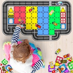 106Pcs Christmas Magnetic Tiles, Building 1 inch, Transparent