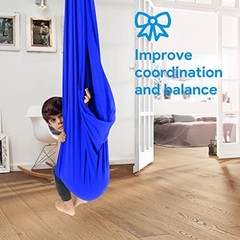 Therapy Sensory Swing for Kids & Adults, Indoor Outdoor Cuddle Hammock, Pod Chai