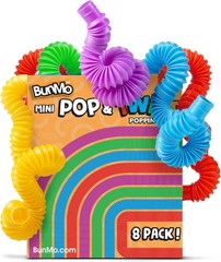 BUNMO Pop Tubes – Sensory Toys – Fidget – Imaginative Small, Multicolor