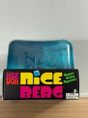 NeeDoh Nice Berg Blue XL Giant Nee Doh Niceberg Solid Tik Squish Cube Ice Block