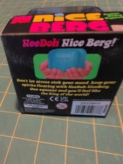 NeeDoh Nice Berg Blue XL Giant Nee Doh Niceberg Solid Squish Cube Ice Block
