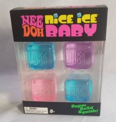Needoh Nice Ice Baby 4 Pack & 3 Needoh Nice Cube, Set of 4 Needoh, New in Box