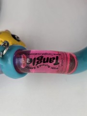 Tangle Pets Fidget Toy – Blue/Pink Sparkle Liquid segments with 4 Animal Charms