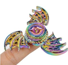 2pc Dragon Wings Eye Tri Metal Fidget Spinner With Storage Case Hand Spinner